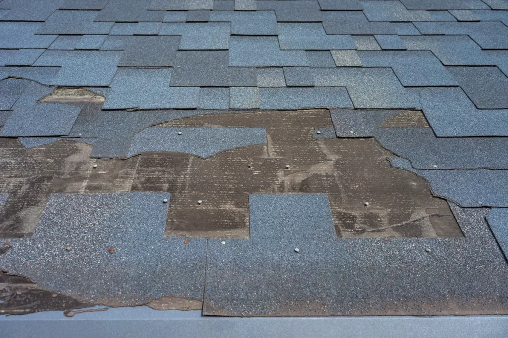 broken shingles