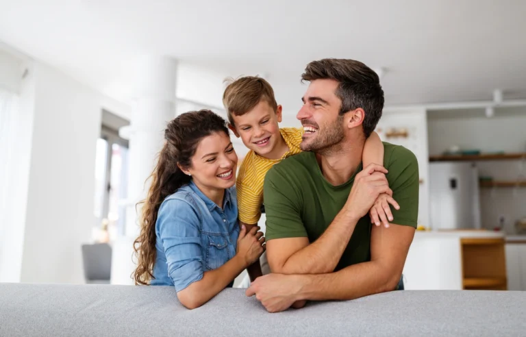 young parents with their son