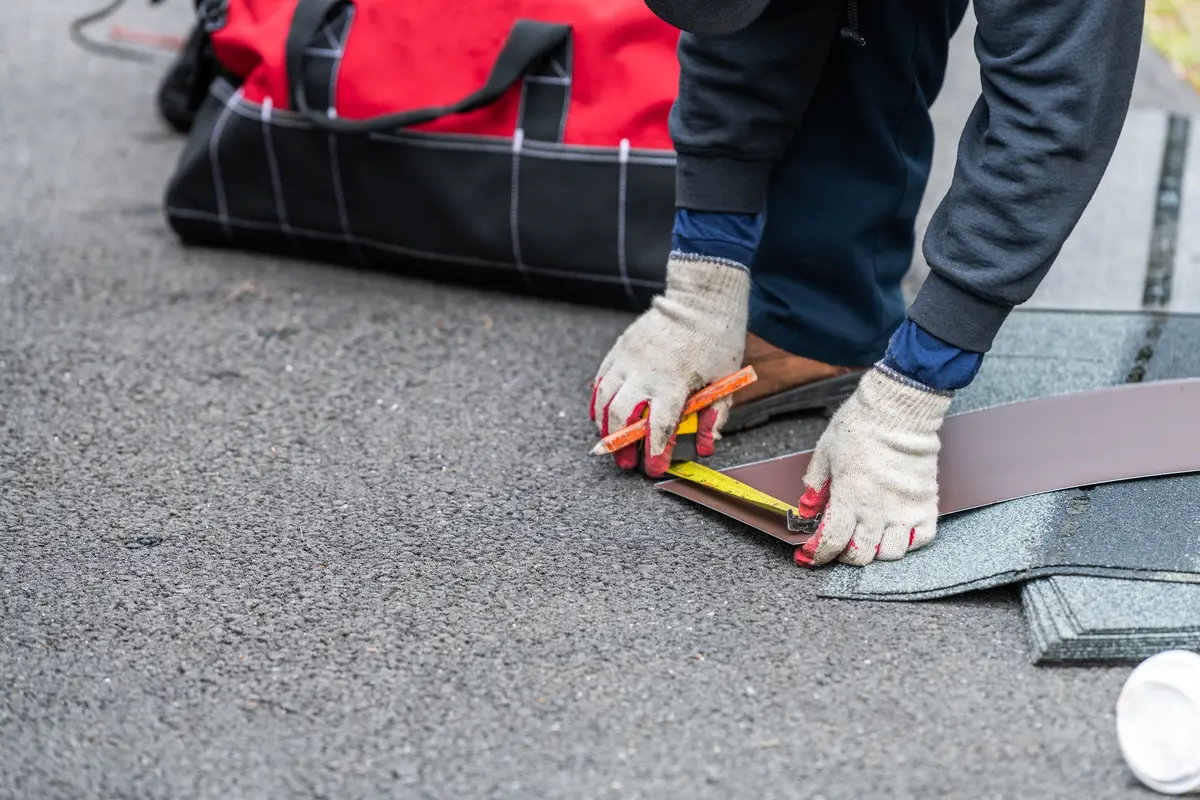 measuring shingles