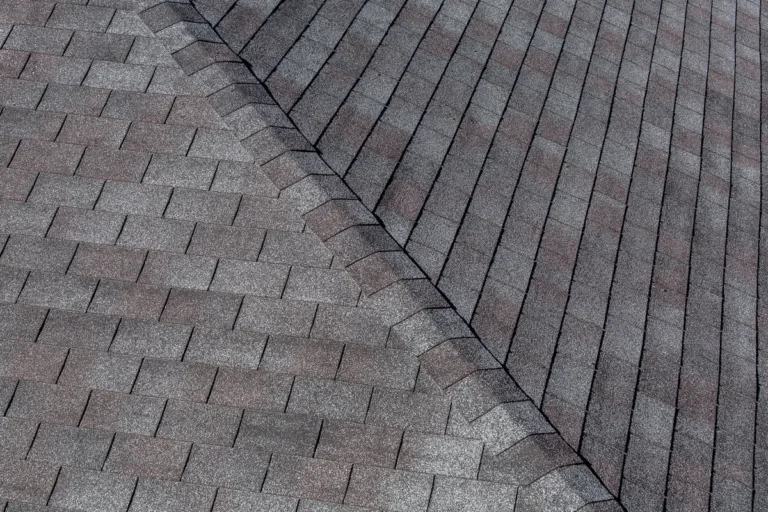 angled view of a roof ridge on a home in Clark Grove, IA