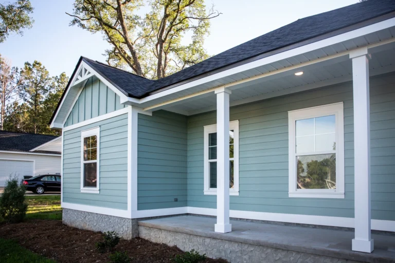 teal vinyl siding on a home in Albert Lea, MN