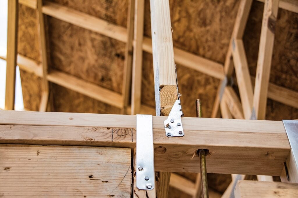 rafter ceiling joist new roof and hurricane clips