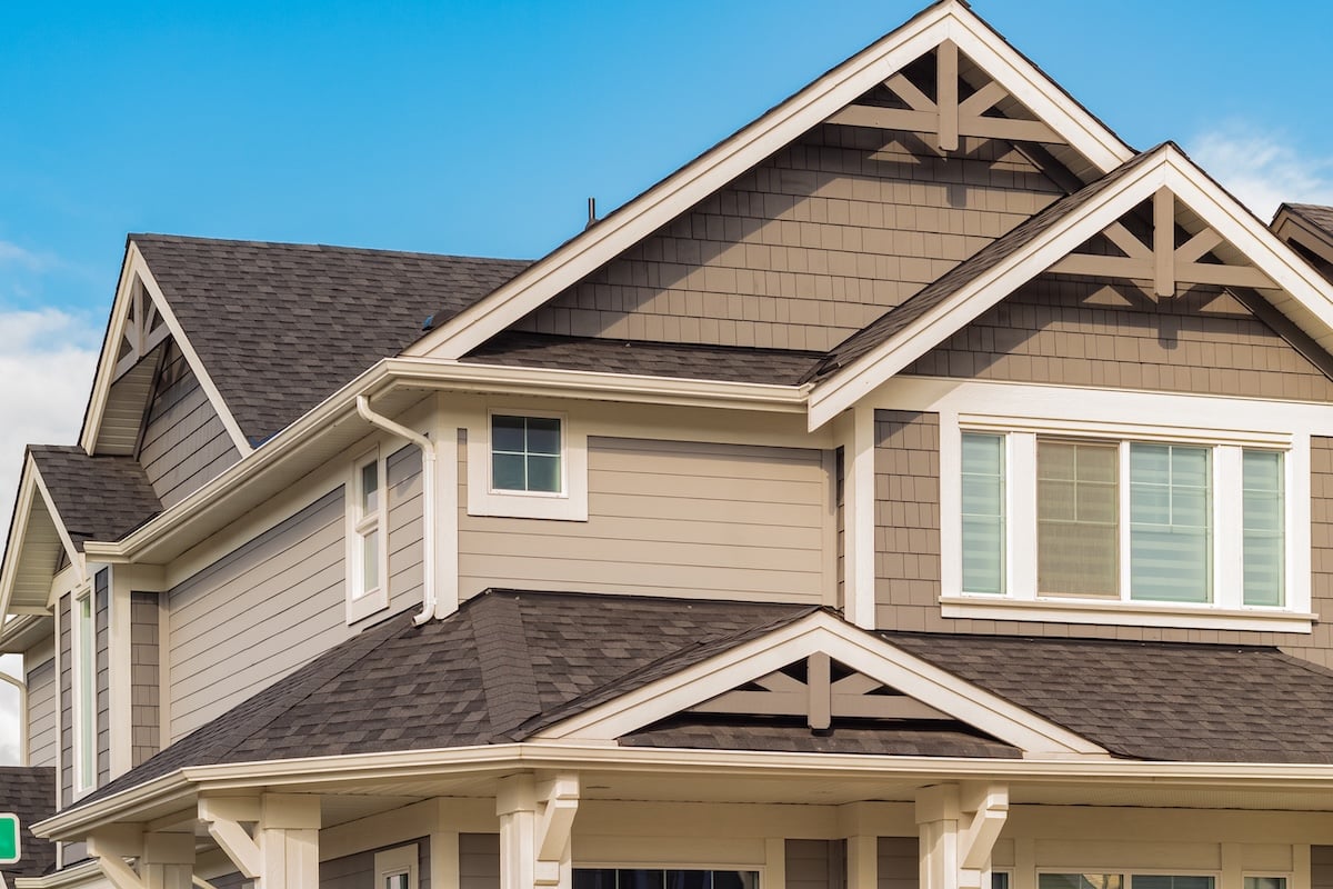 New siding and roofing on midwestern home